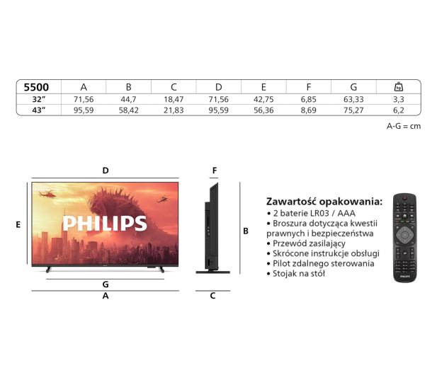 PHILIPS 32" 32PHS5500 HD Ready, Pixel Plus HD, HDMI x2 - 1335626 - zdjęcie 11
